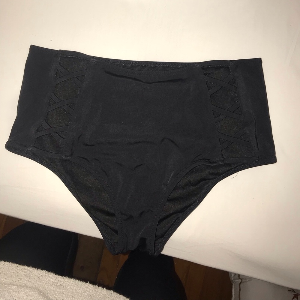 High waisted bikini bottoms
